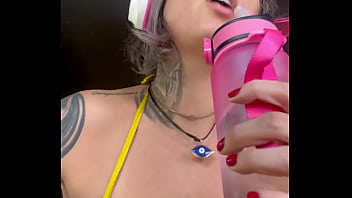 Preview 3 of Ashwariya Xxxx Video - Fiquei com tanto tesao na escada da academia que suei de tanto gozar!