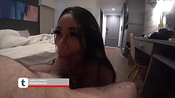 Preview 2 of Xixey Vadio - #bimbo on my #cock#thaislut #manyvids #blowjob #pattaya #tannedbimbo