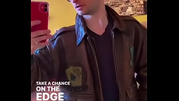 Preview 3 of Green Hair Geek - Let me take you back from the 80&rsquo_s! #leather #gayleather #leathergay #avirex #vintage #meninleather #leatherman #leath ...