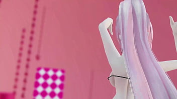 Preview 1 of X Video Romance - Megurine Luka Hentai Vocaloid Nude Dance Rabbit Hole Song MMD 3D Clear Blue Eyes (CLIP)
