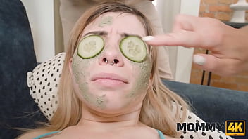 Preview 2 of A Secretri - Cucumber for Her Eyes and Boyfriends Cock for Her Stepmommy