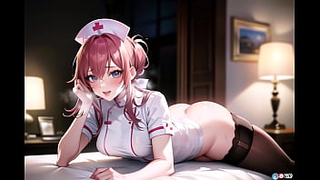 Preview 2 of Bondage Vibrator Orgams - Sexy nurses want to be fucked (with pussy masturbation ASMR sound!) Uncensored Hentai