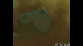 Preview 4 of Four Hand Prostata Massage - Green Berry FARTING VER by patchyeah