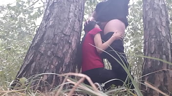 Preview 2 of Ips Cand - We hid under a tree from the rain and we had sex to keep warm - Lesbian Illusion Girls