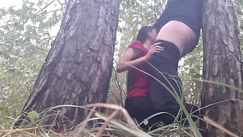 Preview 4 of Ips Cand - We hid under a tree from the rain and we had sex to keep warm - Lesbian Illusion Girls