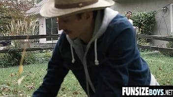 Preview 1 of Wingage Elena - Tight ass twink takes a massive bareback cock in the shed-FUNSIZEBOYS.NET
