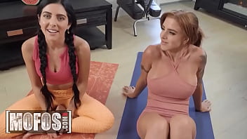 Preview 1 of Porn Seks - Today Is A Cheat Day For Theodora Day &amp_ Lumi Ray Thats Why They Are Fucking Their Personal Trainer Anthony - MOFOS