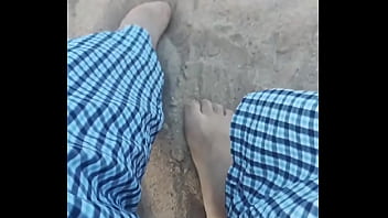 Preview 1 of Bossinterview Aletta Ocean - Feet in the sand #sensory #barefeet #footfetish #modeling #nature