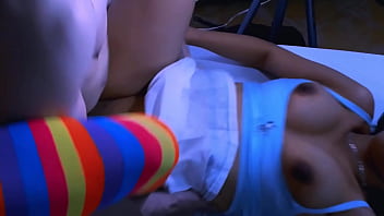 Preview 4 of Tera Patrick Rough Anal Sex - La pechugona recepcionista del edificio lo hac&iacute_a sonrojar cada vez que le preguntaba por su d&iacute_a,  pero no pod&iacute_a evitar sentirse atra&iacute_do por ella.