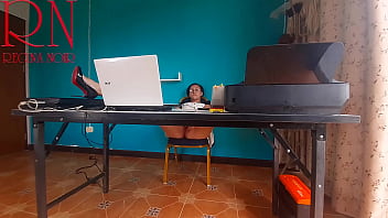 Preview 3 of Xxxwww Sax - SEXRETARY No panties secretary Nude secretary Security camera in the office 2