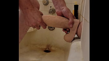 Preview 4 of Svrsavanje Na Dlakave Picke - Riding a long thick dildo to orgasm