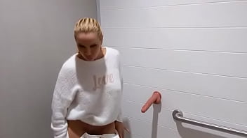 Preview 3 of Japan Hot Spring Sex - Puma Swede and Sandy Again! Big tit blonde lesbian strapon fucks and dominates sexiest blonde Sandy with amazing ass!