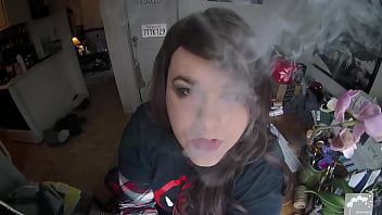 Preview 4 of All Biutiful Girls Sex - Trans Cutie Smoking (Non-nude)