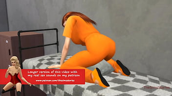 Preview 1 of 14 Yrars Garls Xxx - Lesbians have hot sex in prison while the policeman masturbates