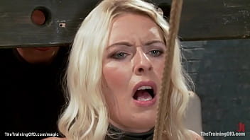 Preview 3 of Nikki Blue Loses Her Virginity - Huge tits slave shaved pussy whipped