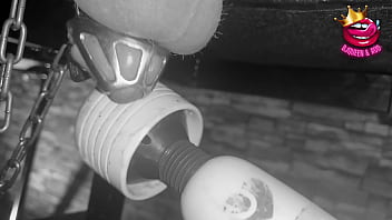 Preview 3 of Baby Son And Big Mom Xxx - Mistress milks locked cock using magic wand