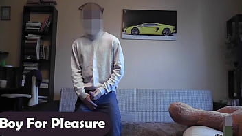 Preview 4 of Mom Romantic Drama Sex - Cute guy jerking off - Boy For Pleasure