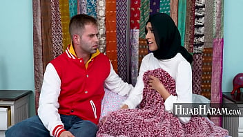 Preview 4 of Fucking In Bath Tap - Repressed Girl In Hijab Has Fantasies - Aubry Babcock