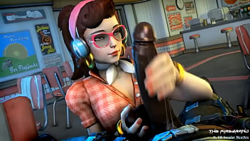 Preview 2 of Victoriya Anal - D.va&#039_s Handjob - Overwatch BBC Hentai