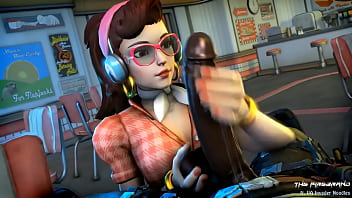Preview 3 of Victoriya Anal - D.va&#039_s Handjob - Overwatch BBC Hentai
