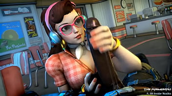 Preview 4 of Victoriya Anal - D.va&#039_s Handjob - Overwatch BBC Hentai