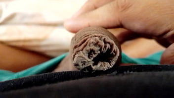 Preview 1 of Deni Deneal Xx Video - Soft,  uncut cock slowly coming out of its foreskin. December 24,  2022.