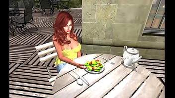 Preview 1 of Findmen Porn - Melody has cock for lunch