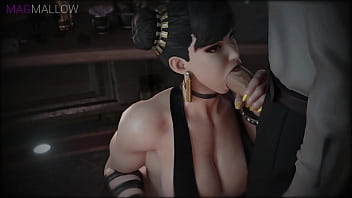 Preview 1 of Mai Khalkia - Chun Li gets her pleasure -3D HMV