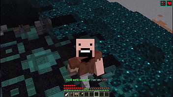 Preview 1 of Xenia E2 - Vadia Esquece de Deixar o Minecraft no Modo Escuro e Tomale tomale tomale