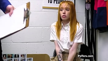Preview 1 of Cinaess - Ginger fucktoy blows officers hard dick