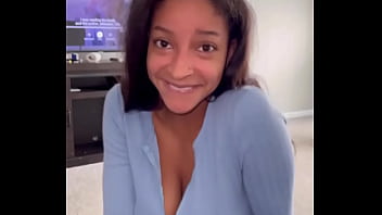 Preview 2 of Big Nadia - POV Sexy Ebony slut BEGGING for cum on face