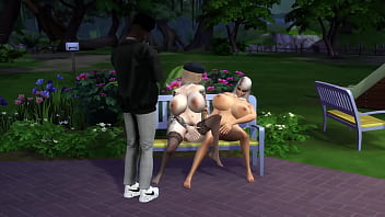 Preview 2 of Cainiz Sex - Sims 4 porn Bella Goth meets Allura and her friend porn producer at the park