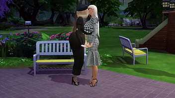 Preview 1 of Cainiz Sex - Sims 4 porn Bella Goth meets Allura and her friend porn producer at the park