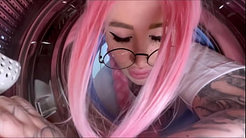 Preview 3 of Hut Gulz - My Step Sister Stuck in the Washing Machine