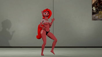 Preview 3 of Night Slip Girl - My friend Rage does a sexy dance