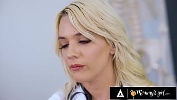 Preview 2 of Alexsis Fors - Teen Lily Larimar Has Wild Sex With Her Hot Doctor Kenna James &amp_ Her 2 Horny Stepmoms