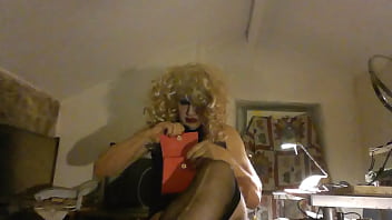 Preview 1 of Dese Sex Tichar And Boy - Sissy Smoking Slut Sarah Millward,  wants to be  a sexy milf,  but she&#039_s really a tranny whore