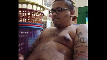 Preview 2 of Karelys La Queen - Vaibhav Fondles Himself Whilst Naked &amp_ Sitting At His Computer