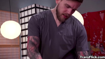 Preview 2 of Sex Sex Toys - Janie Blades lets Steve Rickz knots down to her plump ass that leads into a hot and intense fuck massage sesh