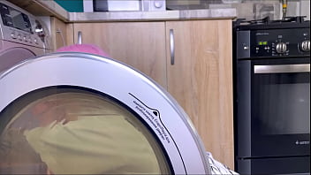 Preview 2 of Mos Bang Teens Com - My Stupid Step Sister Stuck in the Washing Machine