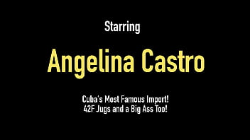 Preview 1 of Collage Rap Videos Only - It&#039_s Cuban Angelina Castro Only Wearing A Long Pearl Necklace!