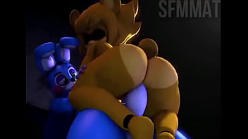 Preview 1 of Abella Danger Tribing - Golden freddy rides toy bonnie