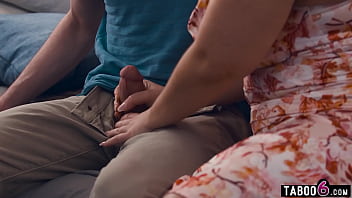 Preview 3 of Indian Hot Sex Girls - Huge tits BBW MILF stepmom Natasha Nice helped her stepson with stamina