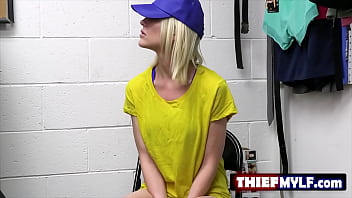 Preview 1 of Hot Mom Alura Jenson - MYLF thief is caught luckily a big cock security waiting to pound her wet pussy to clear all charges and set her free with cum down her throat.