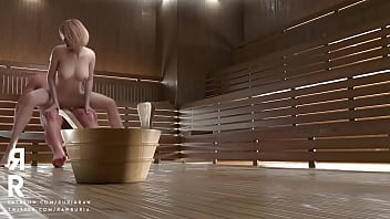 Preview 2 of Teen Sex Oshima Yuko - Ashley Graham in Sauna
