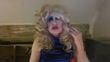 Preview 4 of Raging Girls Xxx Video Hot - Sissy Fag Cumdump Sarah Millward,  humiliates herself for you to wank over,  rams dildo up her arse,  smokes