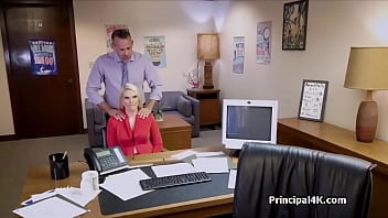 Preview 2 of Korean Oil Massage Girl - Principal fucks big tit soccer mom at the office