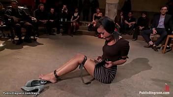 Preview 2 of Hot Sex Samantha Mack - Bound  fisted in public place