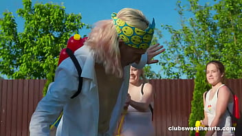 Preview 2 of Dirty Old Man - Squirting pistols in the Summer Time Makes us Horny