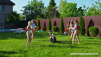 Preview 1 of Dirty Old Man - Squirting pistols in the Summer Time Makes us Horny